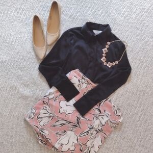 Black Collared Blouse